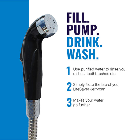 Accesorio para ducha de LifeSaver Jerrycan