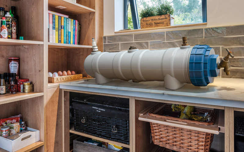 Load image into Gallery viewer, A LifeSaver C1 purifier installed on a kitchen work top