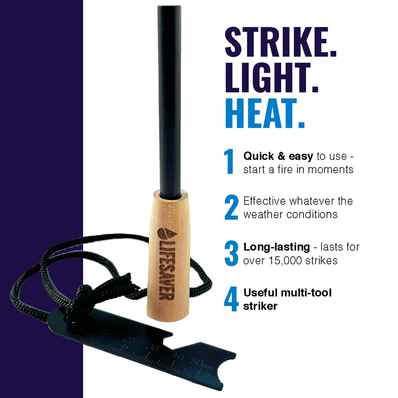 Cargue la imagen en el visor de la galería, Benefits of the LifeSaver Fire Starter