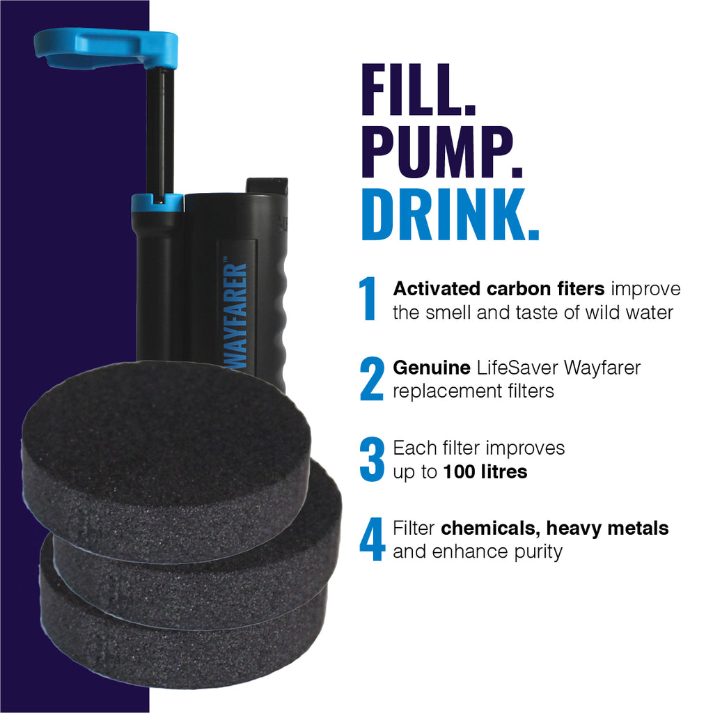 LifeSaver Wayfarer™ Carbon Discs (3 pack)