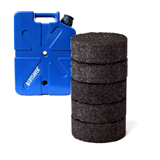Filtros de carbón activado de Jerrycan LifeSaver (paquete de 5)