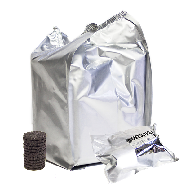 Cargue la imagen en el visor de la galería, Foil-wrapped LifeSaver Cube and foil-wrapped filer
